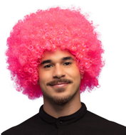 Boland XL Afro wig in pink - Wig