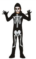 GUIRCA Dětský kostým kostra - kostlivec - vel. 3-4 roky - halloween - Kostým