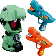 Aga4Kids Pistole na pěnové míčky s terčem ve tvaru dinosaura - Toy Gun