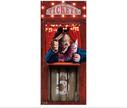 GUIRCA Door decoration Horror circus 80 × 180 cm - Decoration - Main image