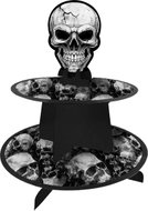 GUIRCA Stand with skulls for muffins 40 × 30 cm - Party Accessories
