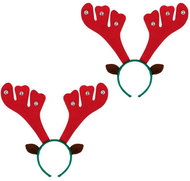 GUIRCA Christmas headband reindeer horns with jingle bells, Christmas, 2pcs - Figure Accessories