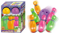 G21 Skittles with ball, coloured, luminous - Bowling Pins