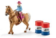 Schleich 41417 Barrel Racing with Cowgirl - Figure