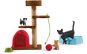 Schleich 42501 Scratching Cat Tree with Kittens - Figure and Accessory Set