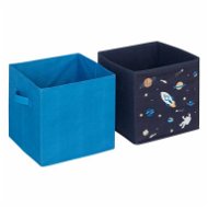 Atmosphera for Kids Set boxů na hračky vesmír modrý 2 ks - Úložný box