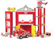 Woody Veľká hasičská stanica s autíčkami - Garáž pre autíčka