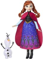 Frozen Anna mit schimmerndem Kleid und Olaf - Spielset