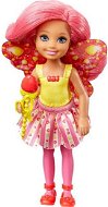 Mattel Barbie Dreamtopia Bonbon-Königreich Junior-Fee - Chelsea Rosa/Gelb - Puppe
