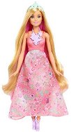 Mattel Barbie v ružových šatách s kvetmi - Bábika