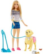 Mattel Barbie sétáló kutyával - Játékbaba