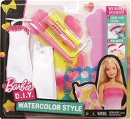 Mattel Barbie D.I.Y. Akvarelové bílo-růžové návrhářství - Puppe