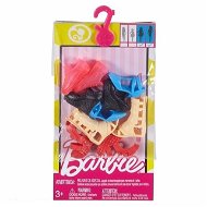 Topánky Mattel Barbie - krémová červená - Doplnok pre bábiky