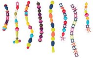 B-Toys Spojovacie koráliky a tvary Pop Arty 50 ks fialové/tyrkysové - Kreatívna sada