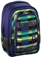 Hama All Out Selby Backpack Summer Check Green - Schulrucksack