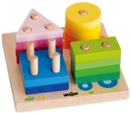 Woody Basic shapes on board with pictures - Motor Skill Toy