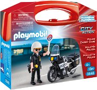 Playmobil 5648 Prenosný box - Policajt s motorkou - Stavebnica