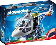 Playmobil 6921 Police Helicopter with LED Searchlight - Building Set