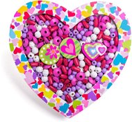 Woody Threaded Beads - Heart - Beads