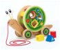Hape Snail Tug with Insertable Geometric Shapes - Push and Pull Toy
