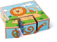 Woody Cubes 3 x 3 - Exotic animals - Picture Blocks