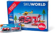 Siku World Set požární stanice 16 dílů + dárek - Garáž pre autíčka