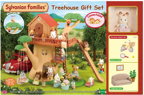 sylvanian treehouse gift set