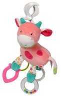 Nuk Happy Farm Cow, with a Clip - Pushchair Toy