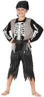 Pirata Skelett - schwarz und grau - Kostüm
