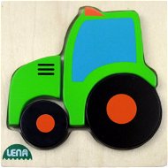Lena Drevené puzzle - traktor - Puzzle