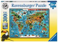 Puzzle Ravensburger 132577 Ilustrovaná mapa sveta - Puzzle