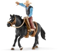 Schleich 41416 Nyergelt ló cowboyjal - Figura