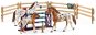 Figure and Accessory Set Schleich 42433 Horse Club Lisa's tournament training - Set figurek a příslušenství