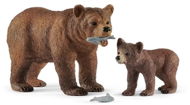 Schleich - Medvedica Grizzly s mláďaťom 42473 - Figúrky