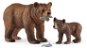Figúrky Schleich - Medvedica Grizzly s mláďaťom 42473 - Figurky