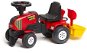 Traktor červený a vozík s bábovkami - Odrážadlo