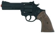 Police Metal Revolver Black 12 Rounds - Toy Gun