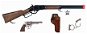 Cowboy-Set mit großem Gewehr, Revolver, Handschellen, Sheriffstern - Spielzeugpistole