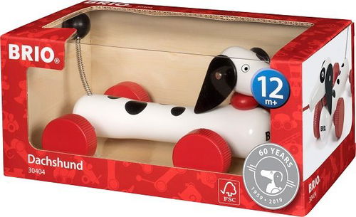 brio dachshund pull toy