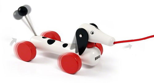 brio dachshund pull toy