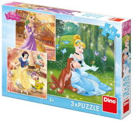 Puzzle Dino Princess: Freier Nachmittag 3x55 Teile - Puzzle