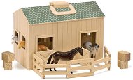 Melissa-Doug Stable with Horses - Ball Track