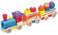 Farebný drevený vláčik Maxi - Didaktická hračka