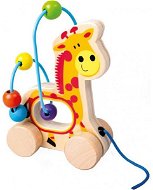 Giraffe zum Nachziehen, Holzlabyrinth - Nachziehspielzeug