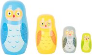 Motor Skill Toy Small foot Russian Nesting Dolls Owl Family - Motorická hračka