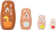 Small Foot Matrioška medvedia rodina - Drevená hračka