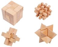 Logikai játék Small Foot geometriai rejtvények 4 db - Hlavolam