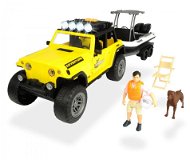 Dickie Jeep with Fishing Boat - Toy Car