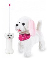 Jamara plyšový pes, bielo-ružový na diaľkové ovládanie - Robot