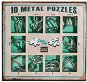 Set of 10 Metal Puzzles - Brain Teaser